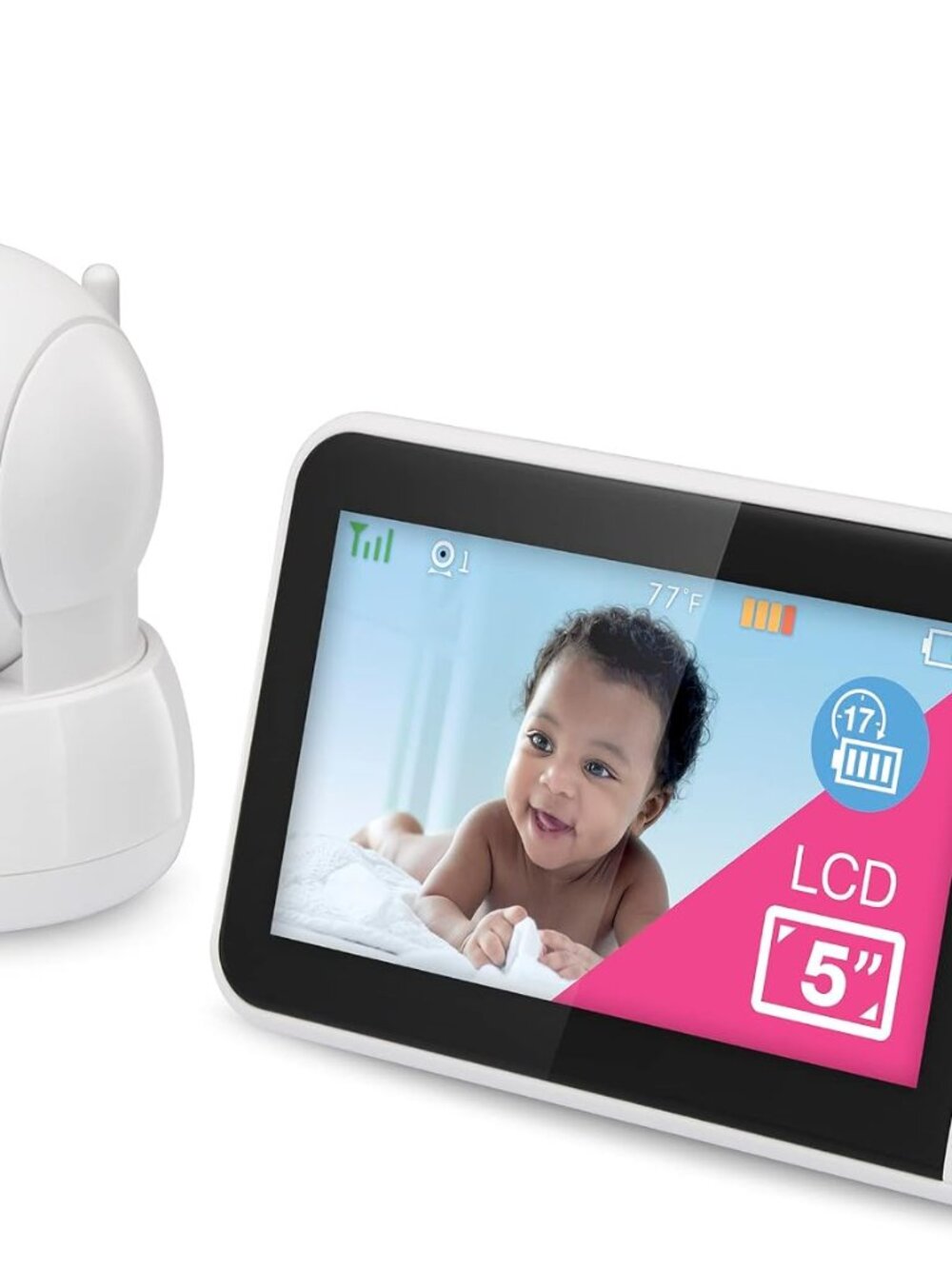 VTech VM924 Baby Monitor 5" LCD Screen Remote Pan Tilt & Zoom Night Vision Audio